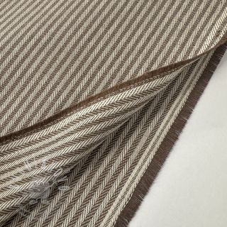 Dekorační látka DOBBY Colored stripe coffee