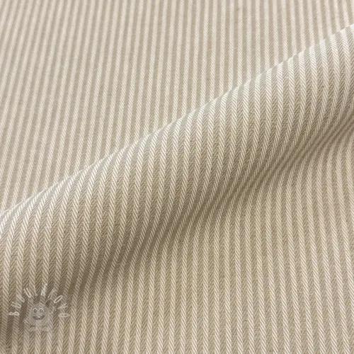 Dekorační látka DOBBY Colored stripe sand