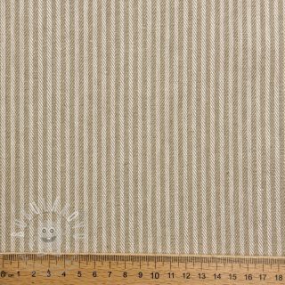 Dekorační látka DOBBY Colored stripe sand