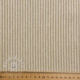 Dekorační látka DOBBY Colored stripe sand