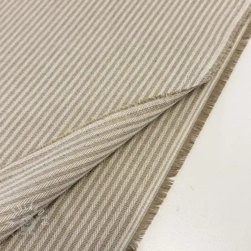 Dekorační látka DOBBY Colored stripe sand