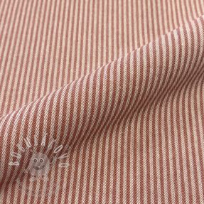 Dekorační látka DOBBY Colored stripe dark orange