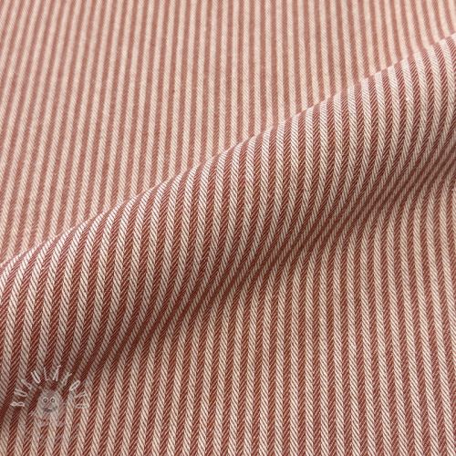 Dekorační látka DOBBY Colored stripe dark orange