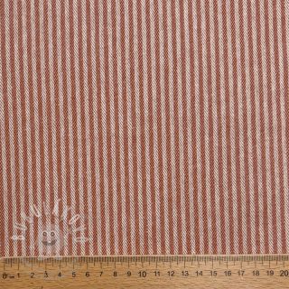 Dekorační látka DOBBY Colored stripe dark orange