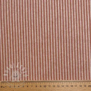 Dekorační látka DOBBY Colored stripe dark orange