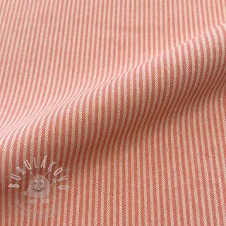 Dekorační látka DOBBY Colored stripe coral