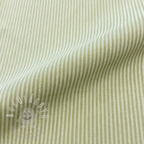 Dekorační látka DOBBY Colored stripe light green