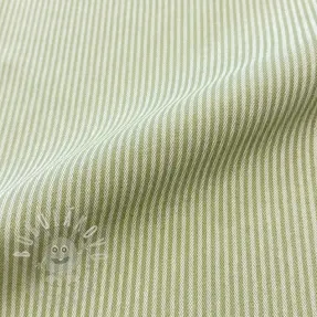 Dekorační látka DOBBY Colored stripe light green