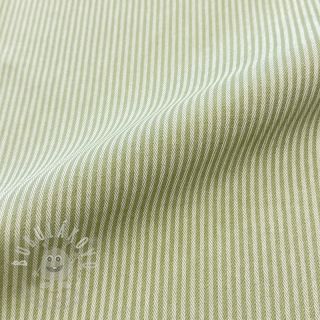 Dekorační látka DOBBY Colored stripe light green