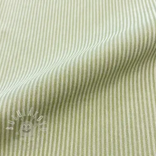 Dekorační látka DOBBY Colored stripe light green