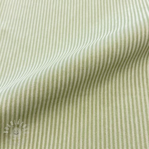 Dekorační látka DOBBY Colored stripe light green