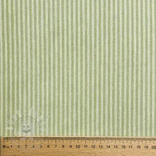Dekorační látka DOBBY Colored stripe light green
