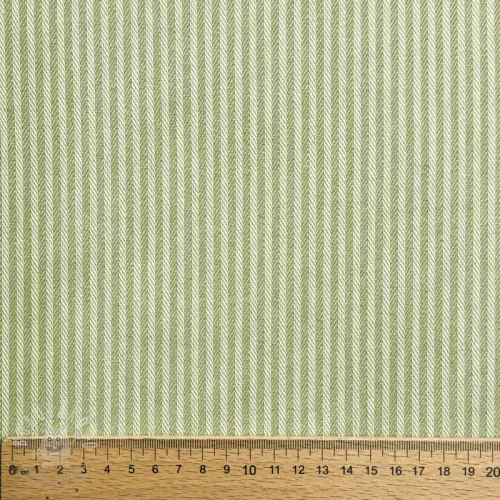 Dekorační látka DOBBY Colored stripe light green