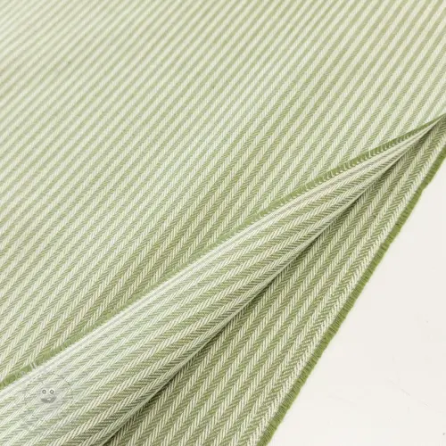 Dekorační látka DOBBY Colored stripe light green