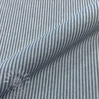 Dekorační látka DOBBY Colored stripe blue