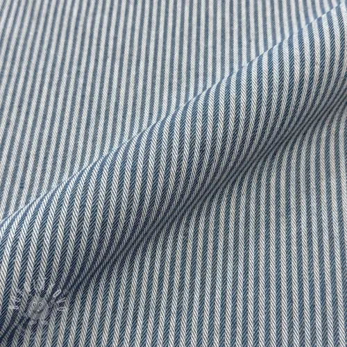 Dekorační látka DOBBY Colored stripe blue