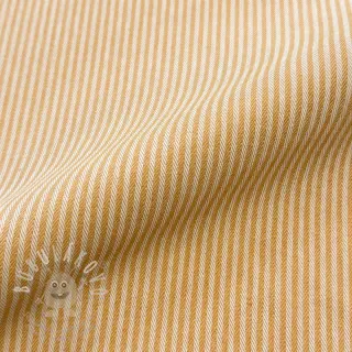 Dekorační látka DOBBY Colored stripe ochre