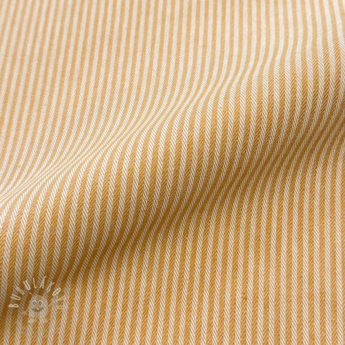 Dekorační látka DOBBY Colored stripe ochre