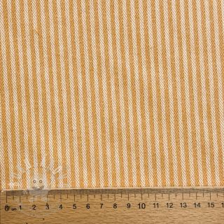 Dekorační látka DOBBY Colored stripe ochre