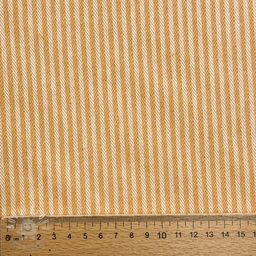 Dekorační látka DOBBY Colored stripe ochre