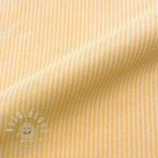 Dekorační látka DOBBY Colored stripe warm yellow