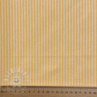 Dekorační látka DOBBY Colored stripe warm yellow