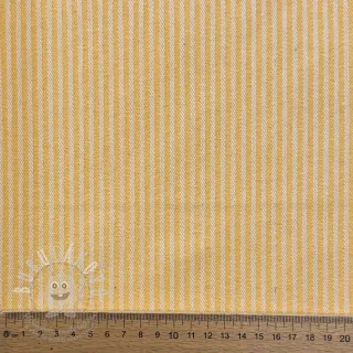 Dekorační látka DOBBY Colored stripe warm yellow