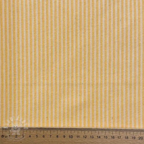 Dekorační látka DOBBY Colored stripe warm yellow