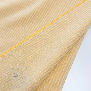 Dekorační látka DOBBY Colored stripe warm yellow