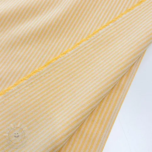 Dekorační látka DOBBY Colored stripe warm yellow