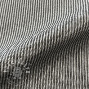 Dekorační látka DOBBY Colored stripe graphite