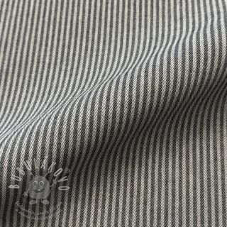 Dekorační látka DOBBY Colored stripe graphite