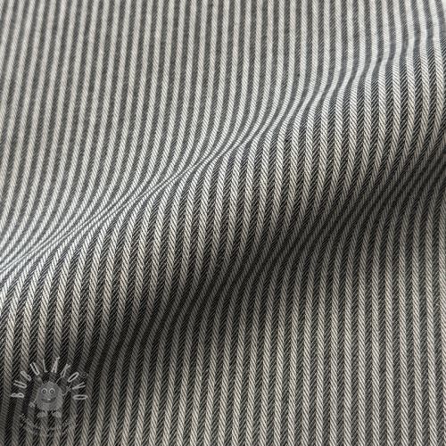 Dekorační látka DOBBY Colored stripe graphite