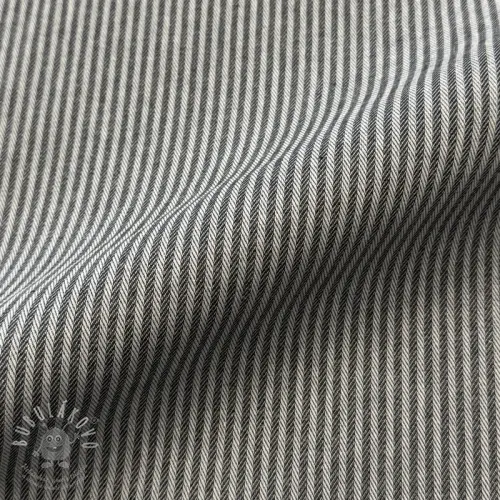 Dekorační látka DOBBY Colored stripe graphite