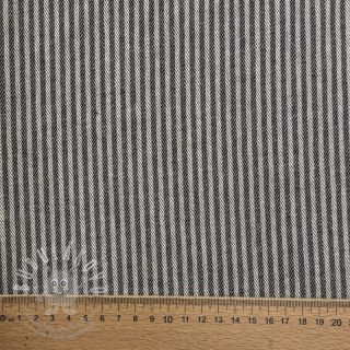 Dekorační látka DOBBY Colored stripe graphite