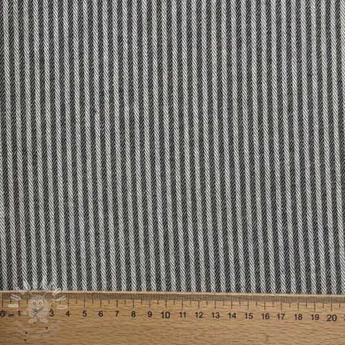 Dekorační látka DOBBY Colored stripe graphite