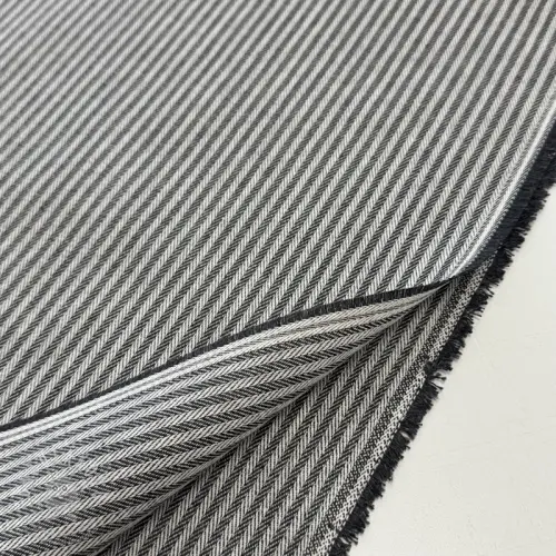 Dekorační látka DOBBY Colored stripe graphite
