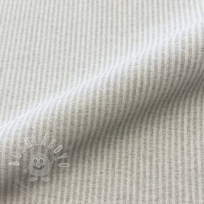 Dekorační látka DOBBY Colored stripe light grey