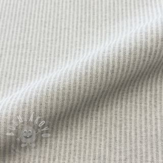 Dekorační látka DOBBY Colored stripe light grey