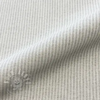 Dekorační látka DOBBY Colored stripe light grey