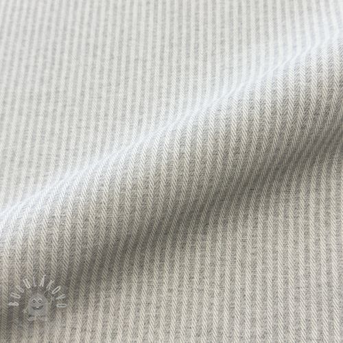 Dekorační látka DOBBY Colored stripe light grey