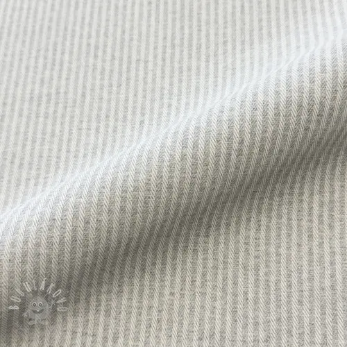 Dekorační látka DOBBY Colored stripe light grey