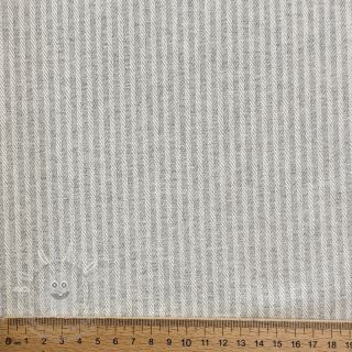 Dekorační látka DOBBY Colored stripe light grey