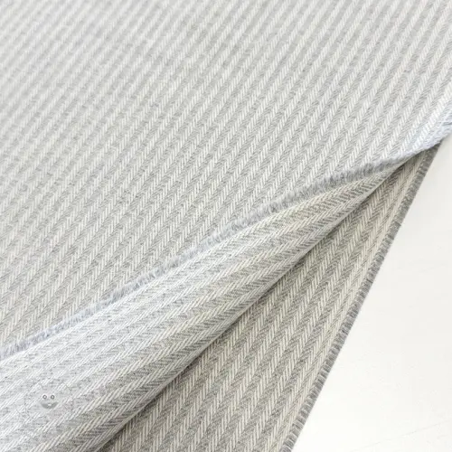 Dekorační látka DOBBY Colored stripe light grey