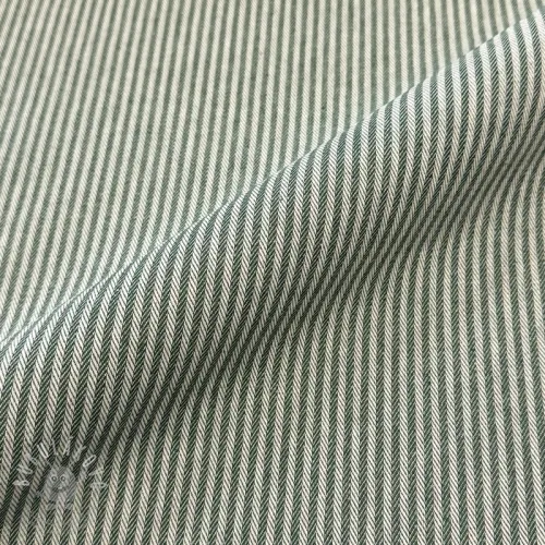 Dekorační látka DOBBY Colored stripe bottle green