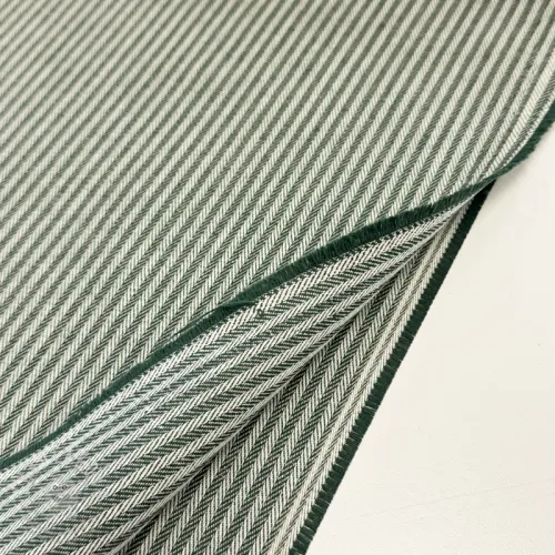 Dekorační látka DOBBY Colored stripe bottle green