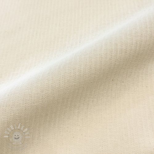 Dekorační látka DOBBY Colored stripe naturel