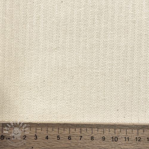 Dekorační látka DOBBY Colored stripe naturel