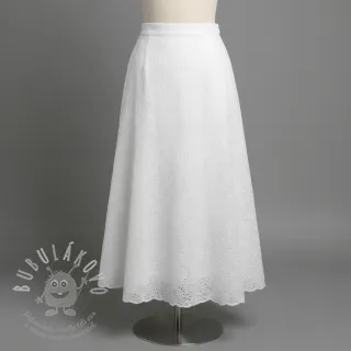 Bavlněná látka EMBROIDERY 2 side Camelia