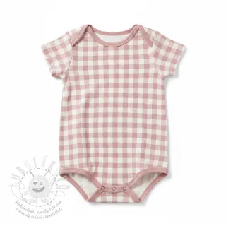 Bavlněná látka FLANNEL BIG Check light pink